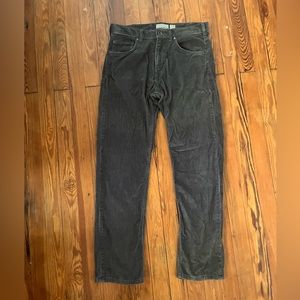 PATAGONIA Pants Mens 31 x 30 Gray Corduroy Iron Clad Organic Cotton Straight Leg
